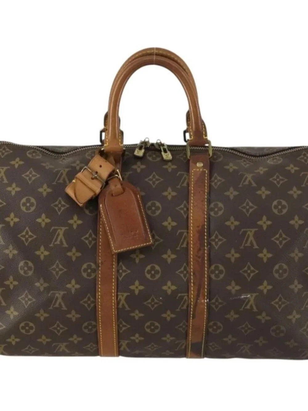 LOUIS VUITTON Monogram Keepall 45 Boston Bag M41428 LV Auth bs31942